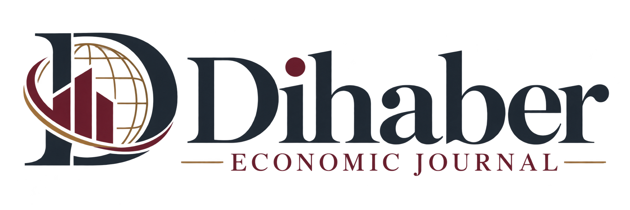 Dihaber Economic Journal logo featuring a stylized D, globe and financial elements